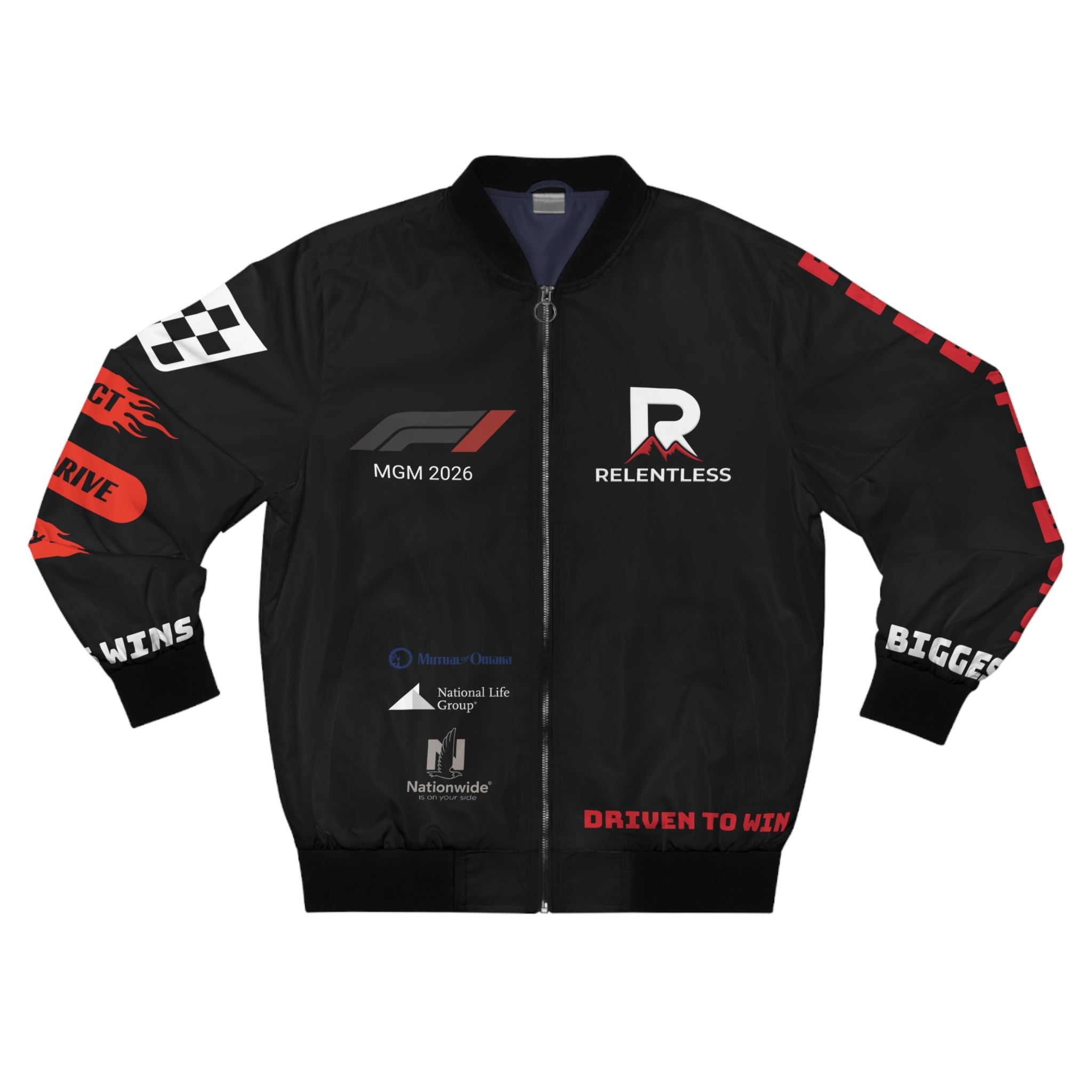 Black MGM 2026 Bomber Jacket