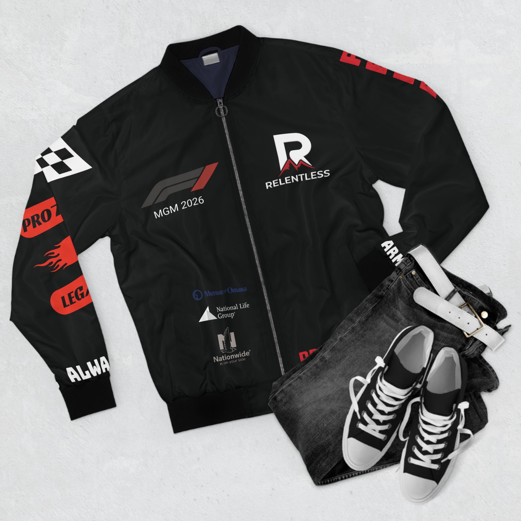 Black MGM 2026 Bomber Jacket